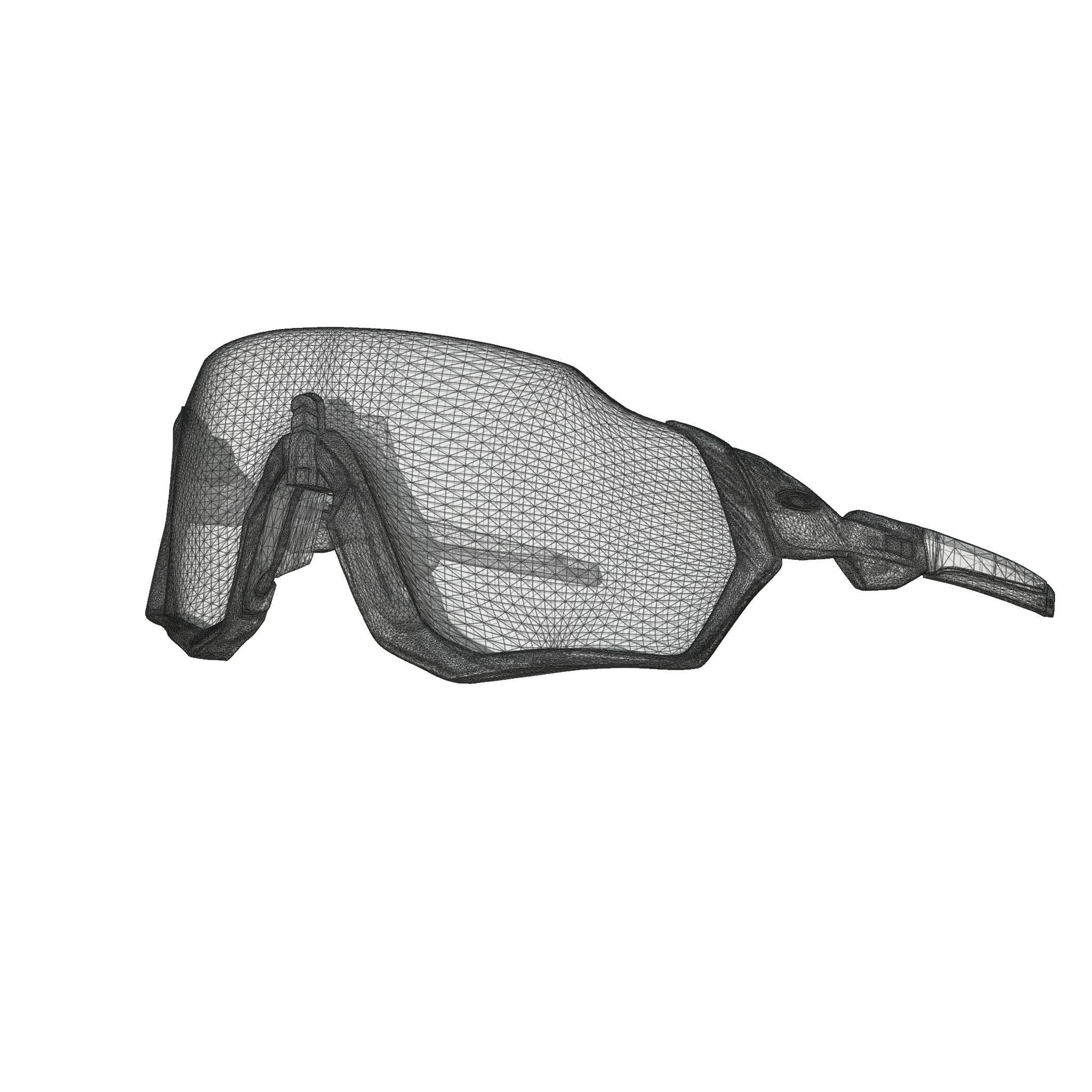 Oakley Flight Jacket  Photochromic OO9401 Sport glasses Low-poly 3D model_4