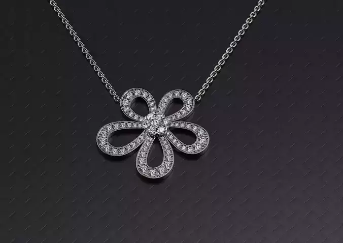 Pendant Flower Diamonds