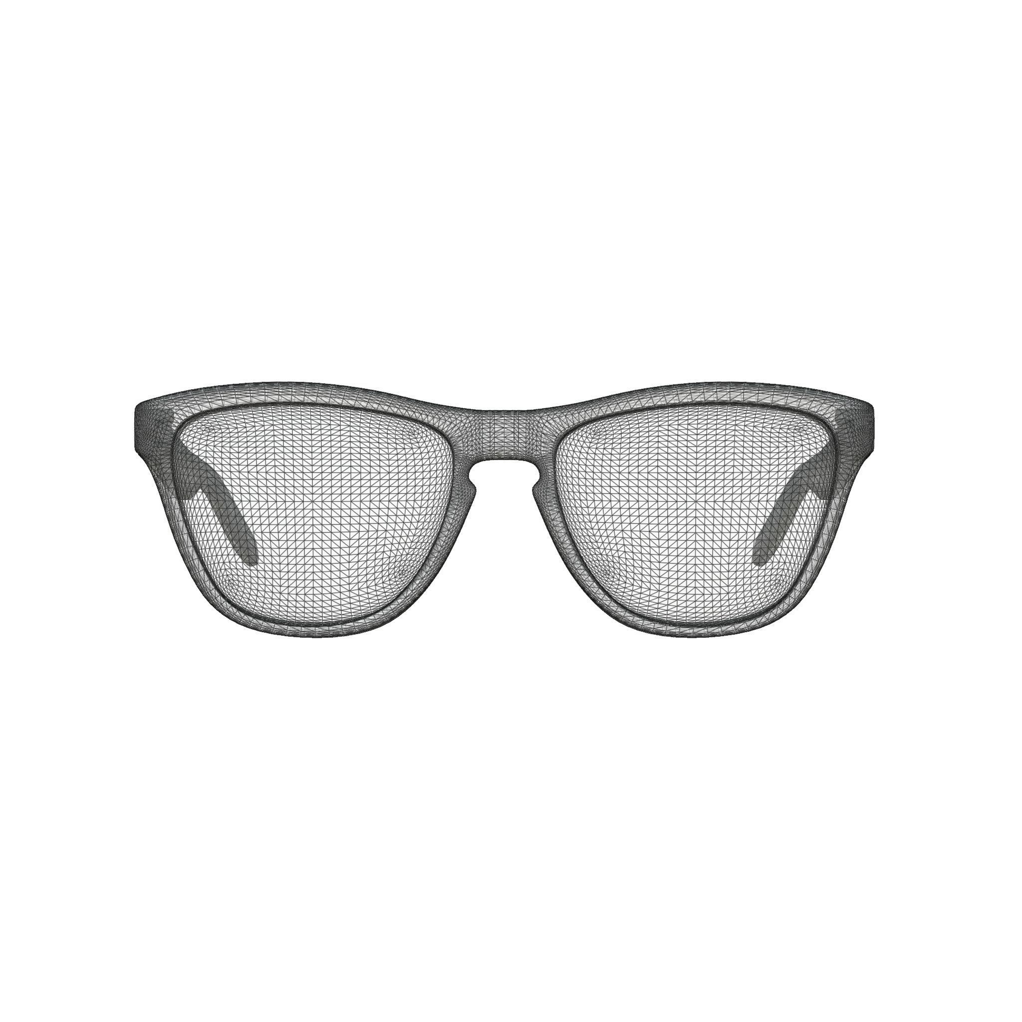 Oakley Frogskins - Prizm Ruby OO9013 Sport glasses Low-poly 3D model_7