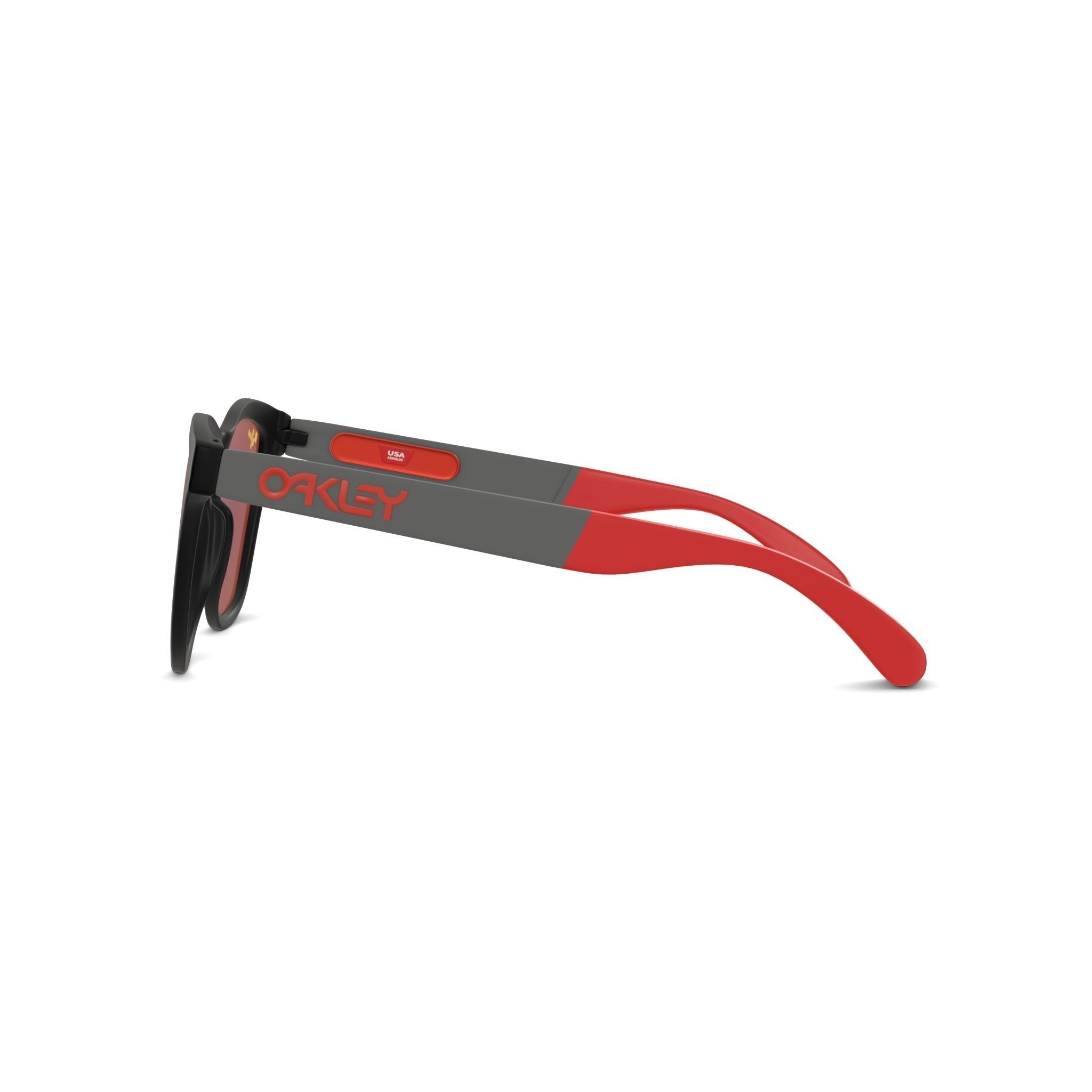 Oakley Frogskins Mix MotoGP Collection Prizm Ruby Sport glasses Low-poly 3D model_3