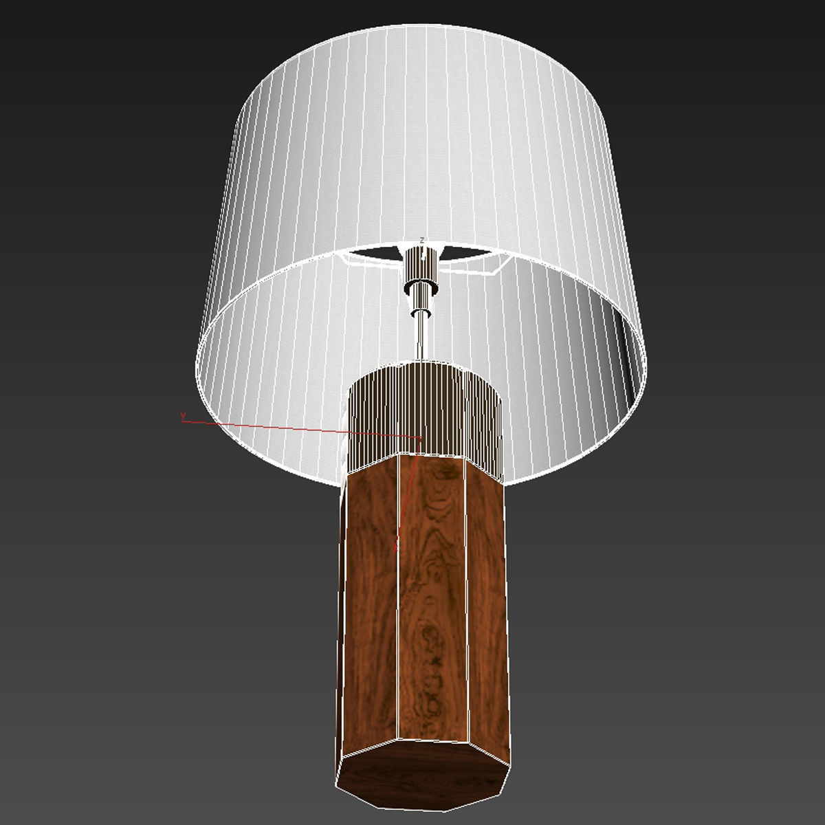 Alexander Lamont otto table lamp louro preto wood  3D model_5