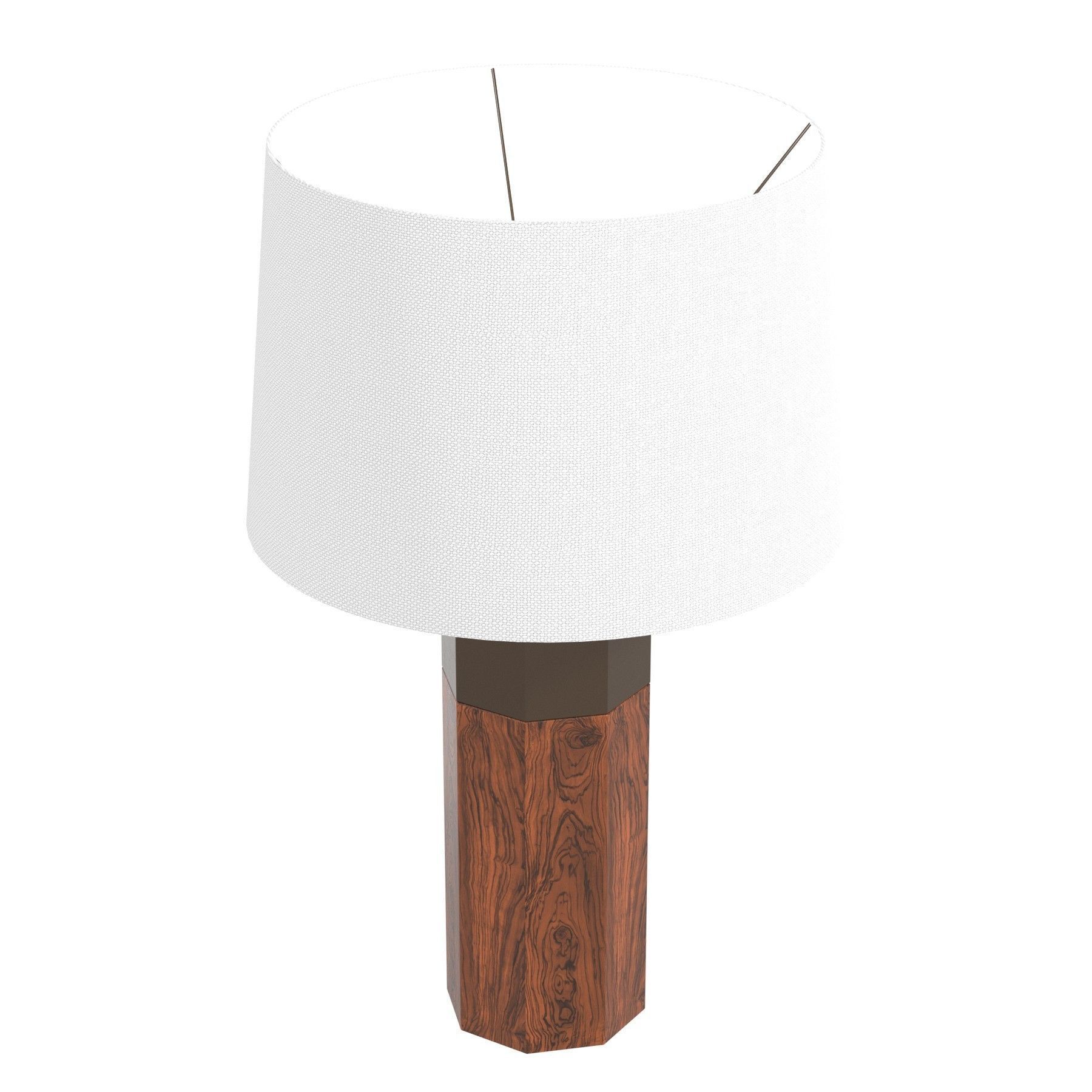 Alexander Lamont otto table lamp louro preto wood  3D model_1