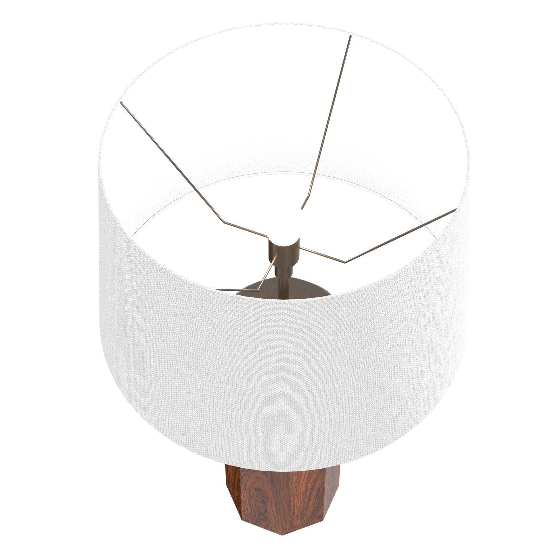 Alexander Lamont otto table lamp louro preto wood  3D model_2