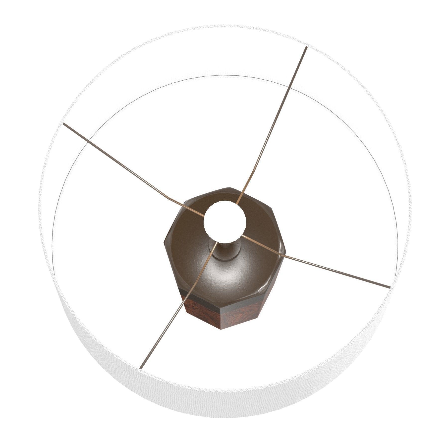 Alexander Lamont otto table lamp louro preto wood  3D model_3