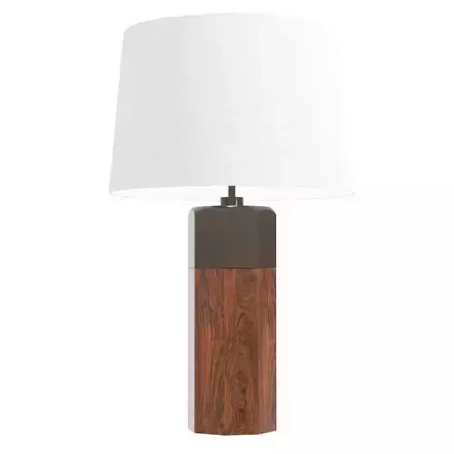 Alexander Lamont otto table lamp louro preto wood  3D model