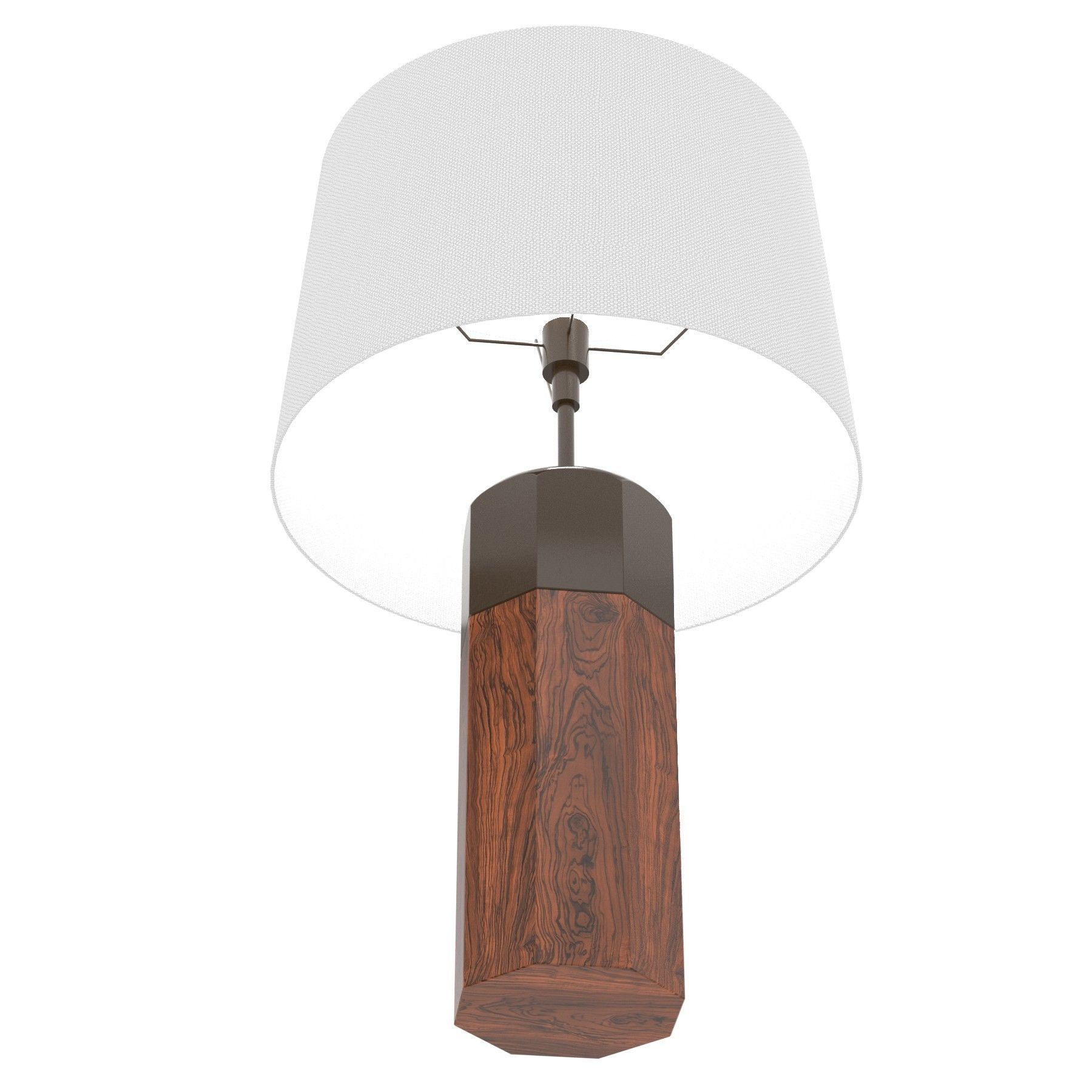Alexander Lamont otto table lamp louro preto wood  3D model_4