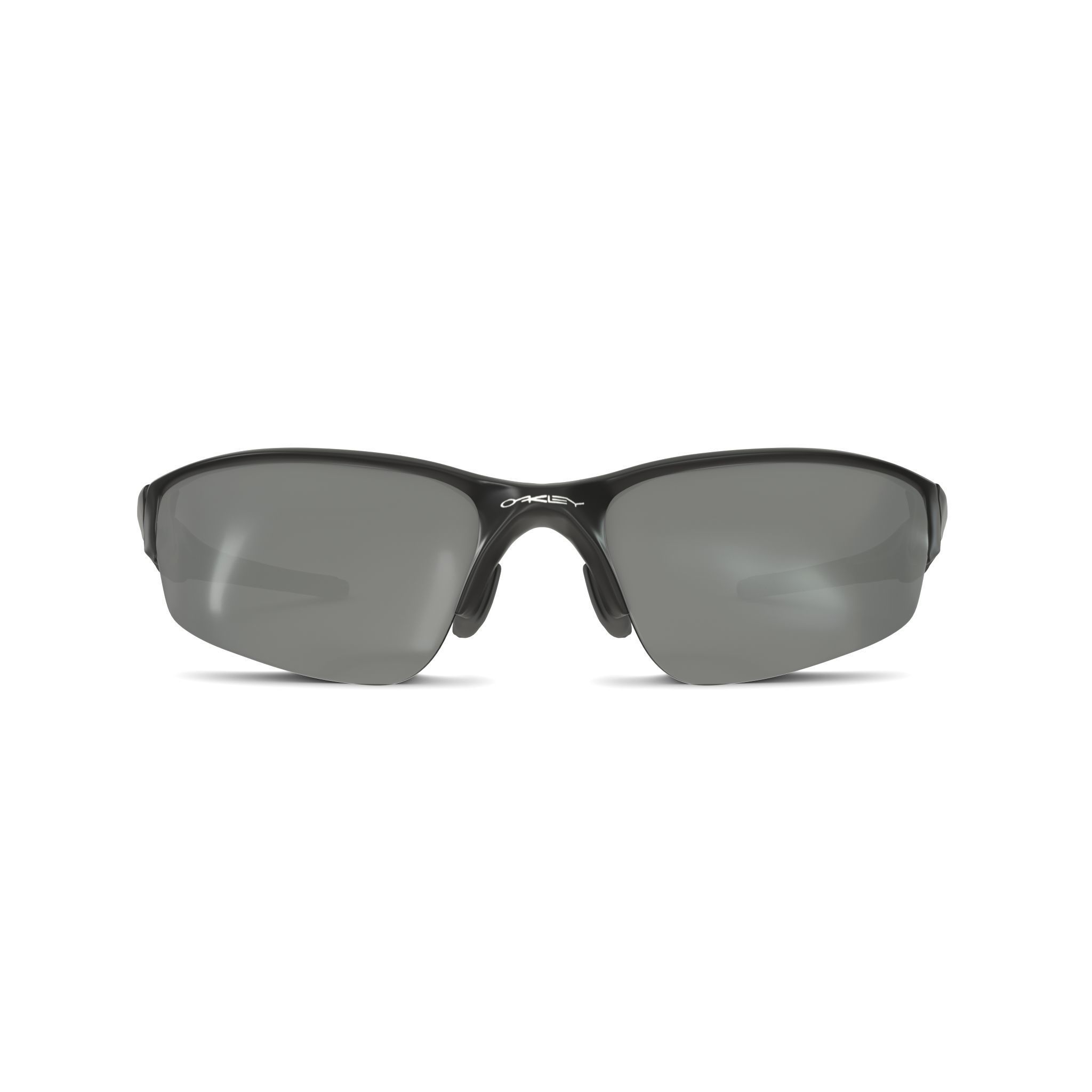 Oakley Half Jacket 2 Black Iridium OO9144 Sport glasses Low-poly 3D model_2