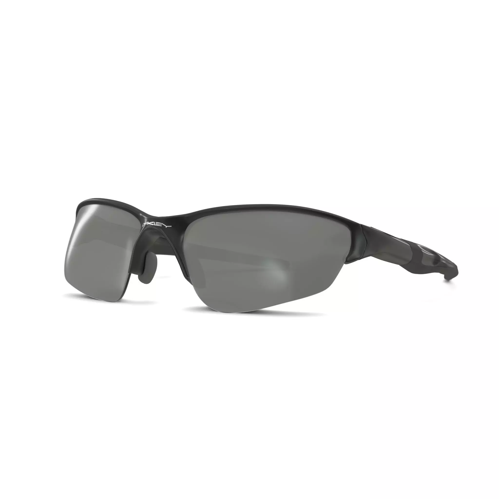Oakley Half Jacket 2 Black Iridium OO9144 Sport glasses Low-poly 3D model_0