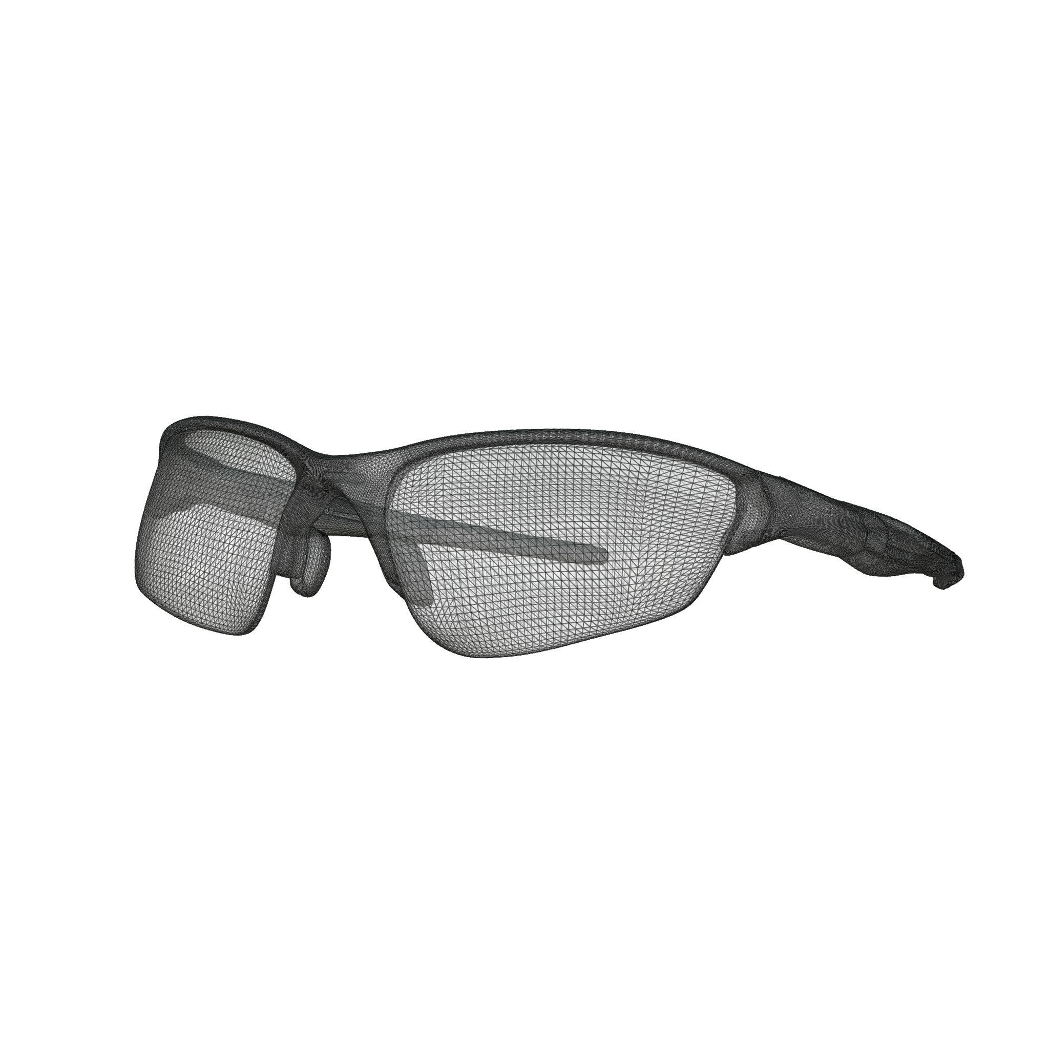 Oakley Half Jacket 2 Black Iridium OO9144 Sport glasses Low-poly 3D model_5