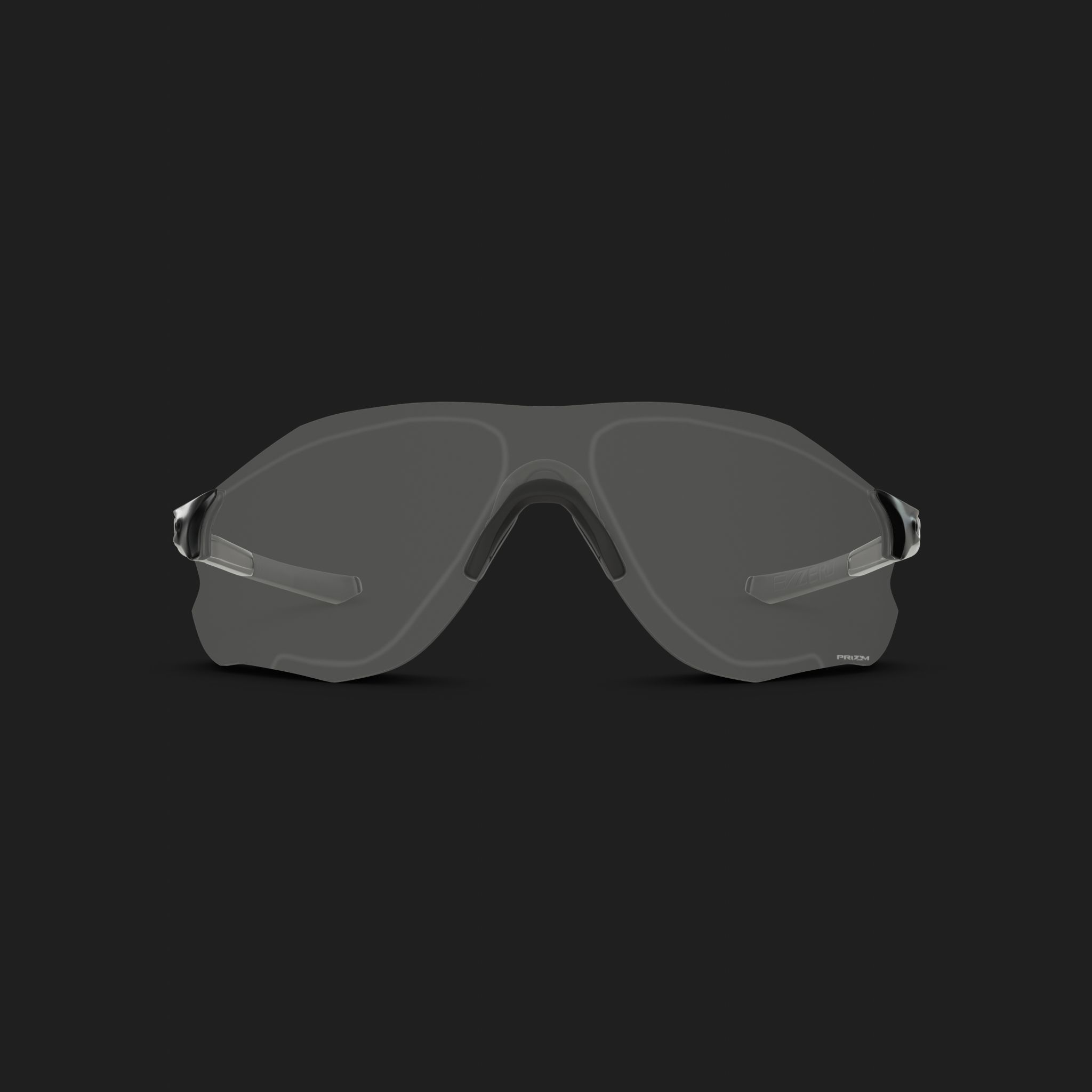 Oakley EVZero Path Clear to Black Photochromic Sport glasses Low-poly 3D model_2