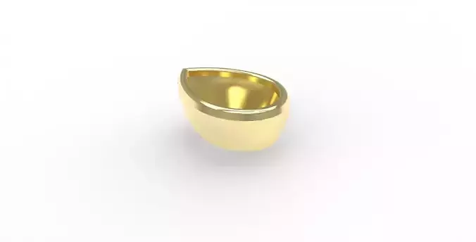 Ready-made Pear Cut Stone Setting Goldsmith Semi-finished 3D print model