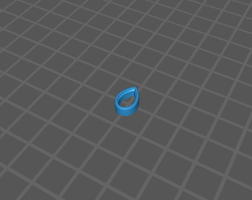 Ready-made Pear Cut Stone Setting Goldsmith Semi-finished 3D print model_4