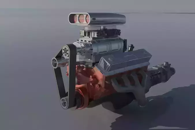 Chevrolet Big Block 454 Supercharger 3D print model
