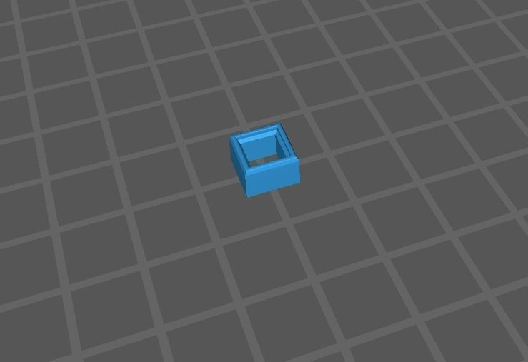 Ready-made Princesscut Stone Setting Goldsmith Semi-finished 3D print model_3