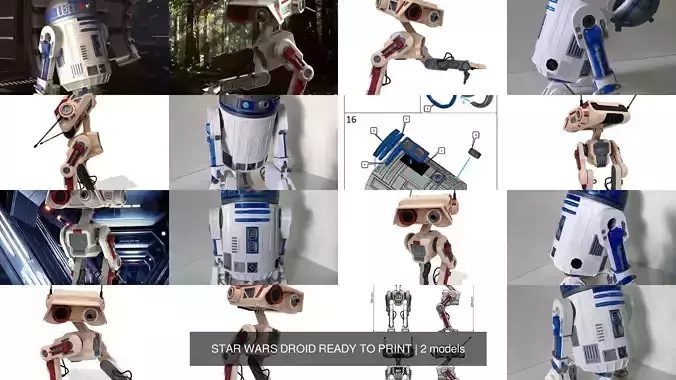 STAR WARS DROID READY TO PRINT
