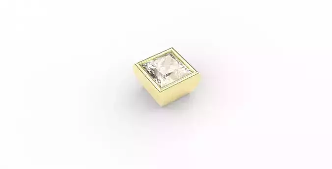 Ready-made Princesscut Stone Setting Goldsmith Semi-finished