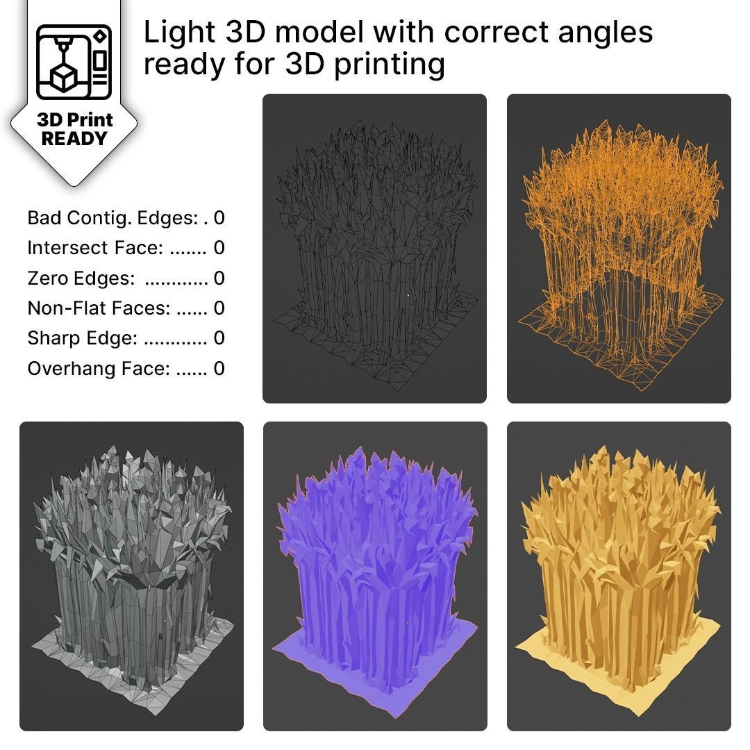 Wheat  Field 3D print model_3