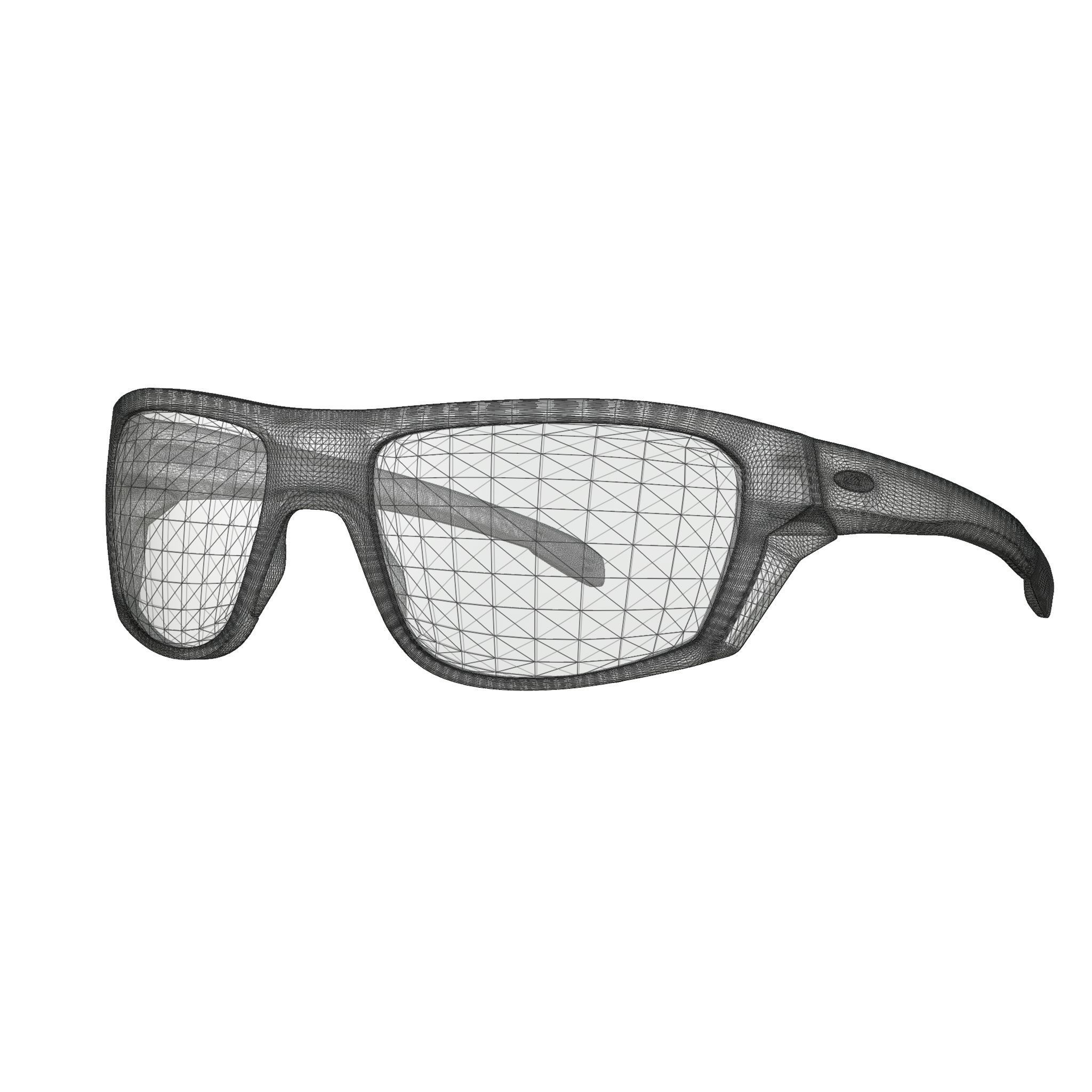 Oakley Split Shot Prizm Snow Collection Sport glasses Low-poly 3D model_5