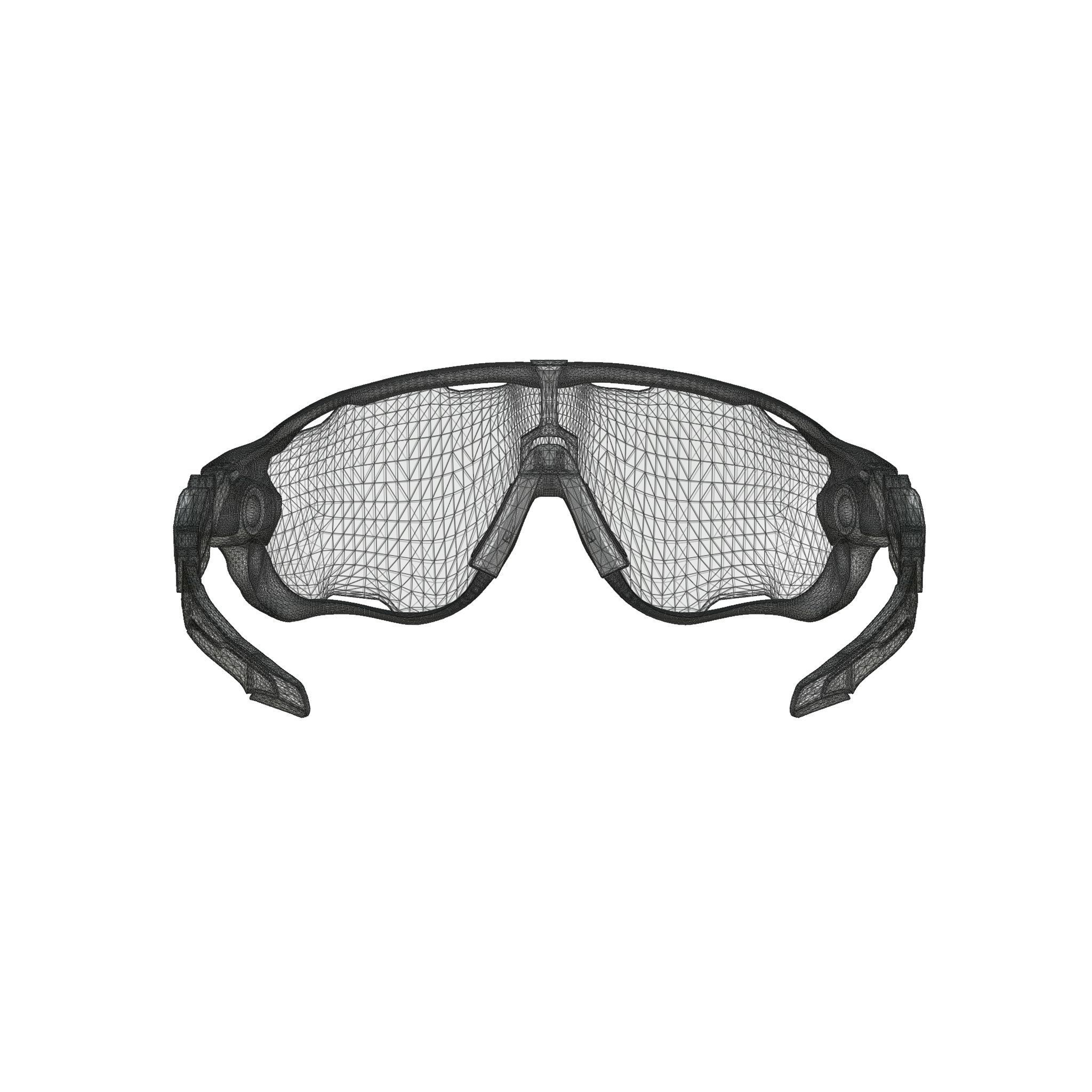 Oakley Jawbreaker Prizm Snow Torch OO9290 Sport glasses Low-poly 3D model_6