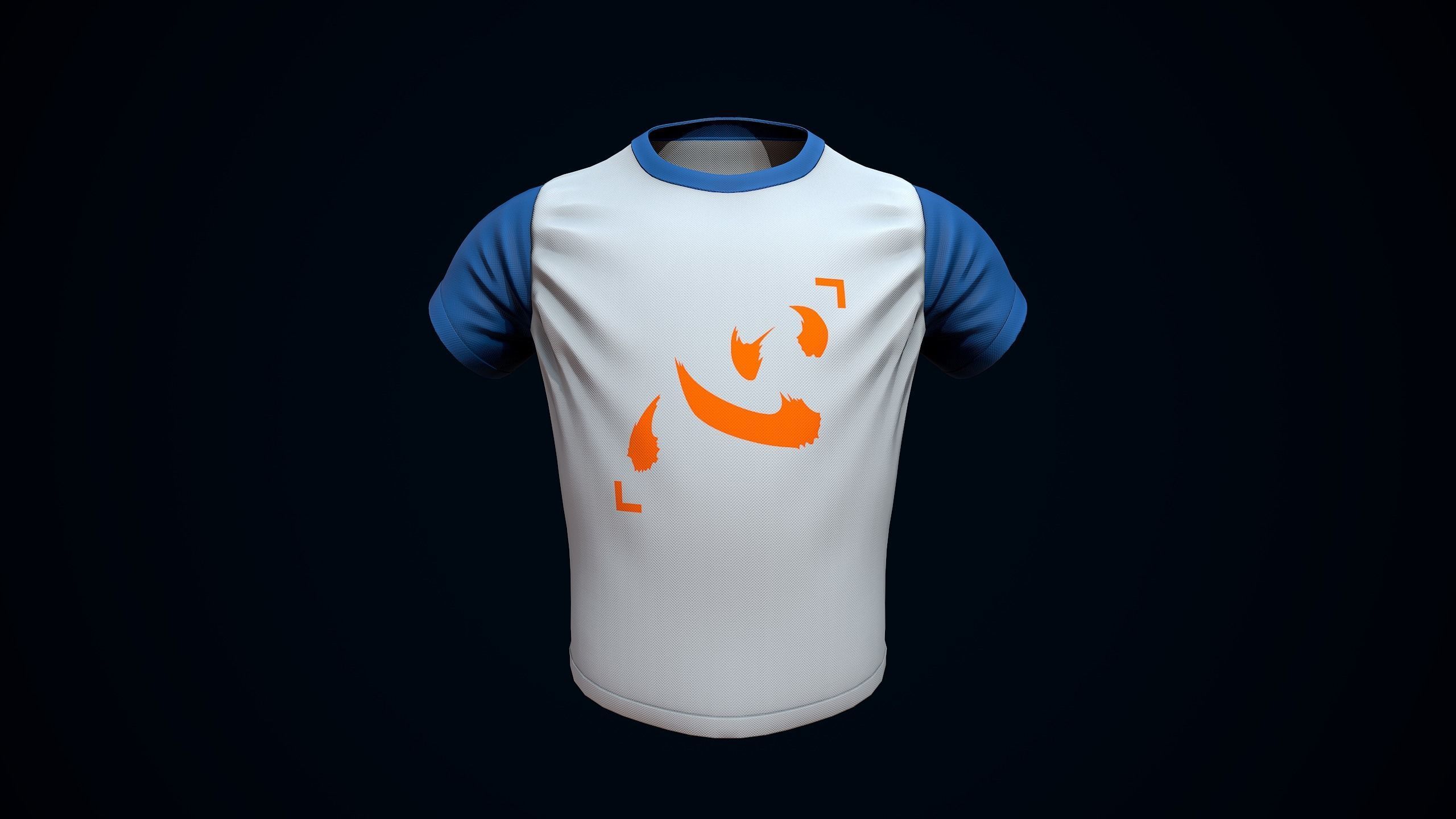 Isaac Netero T-shirt Low-poly 3D model_5