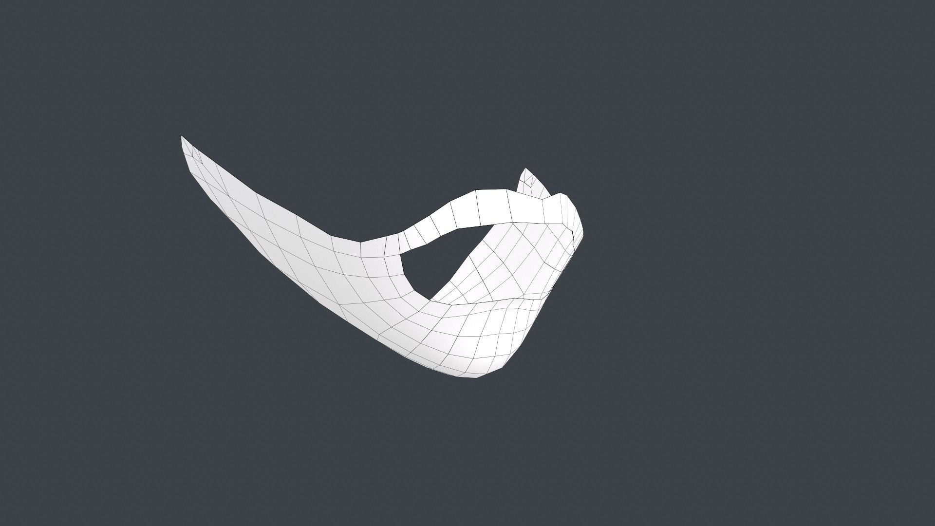 Facial Hair Cards Style 2 - Full Beard 2 Low-poly 3D model_27