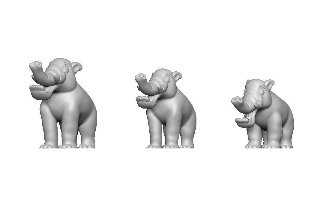 Platybelodon Toy 3D print model_7
