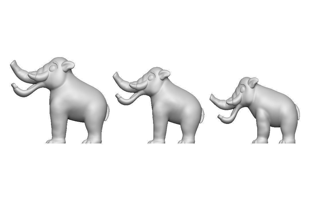 Platybelodon Toy 3D print model_9