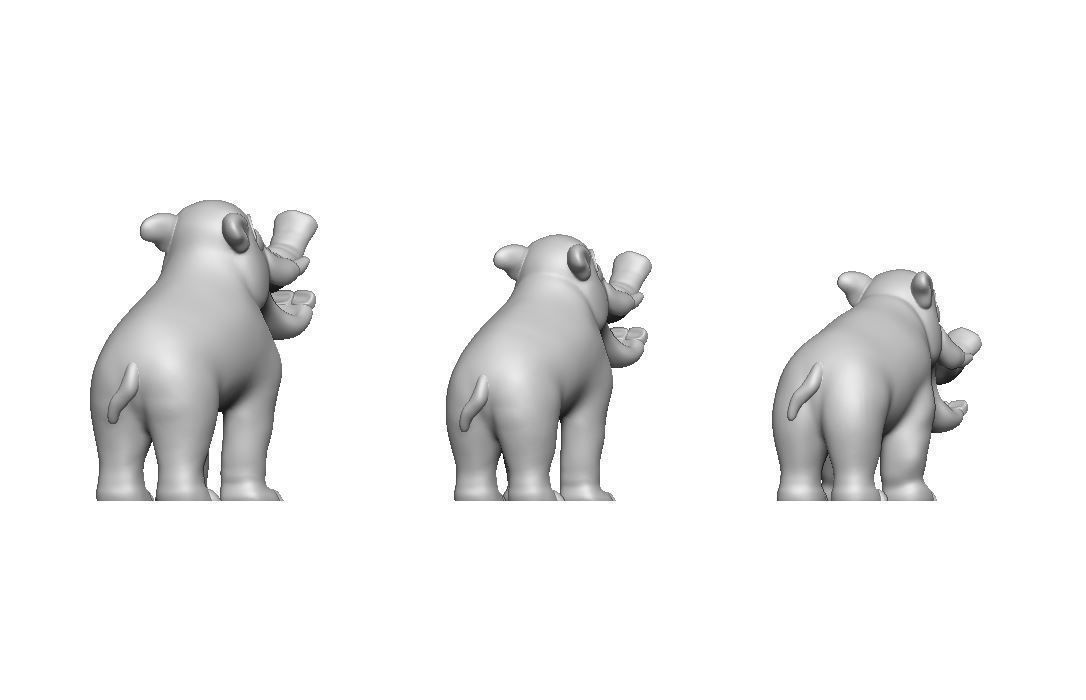 Platybelodon Toy 3D print model_13