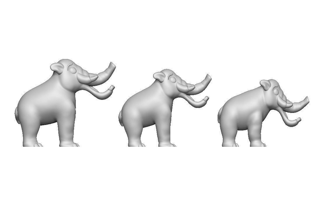 Platybelodon Toy 3D print model_15