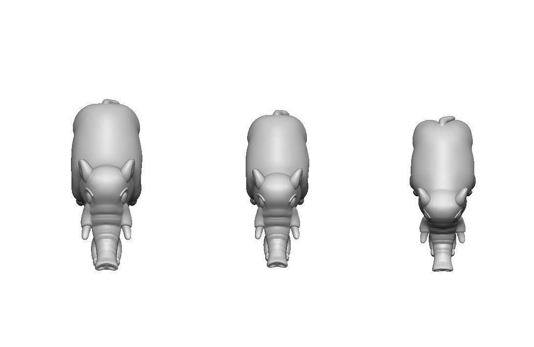 Platybelodon Toy 3D print model_18