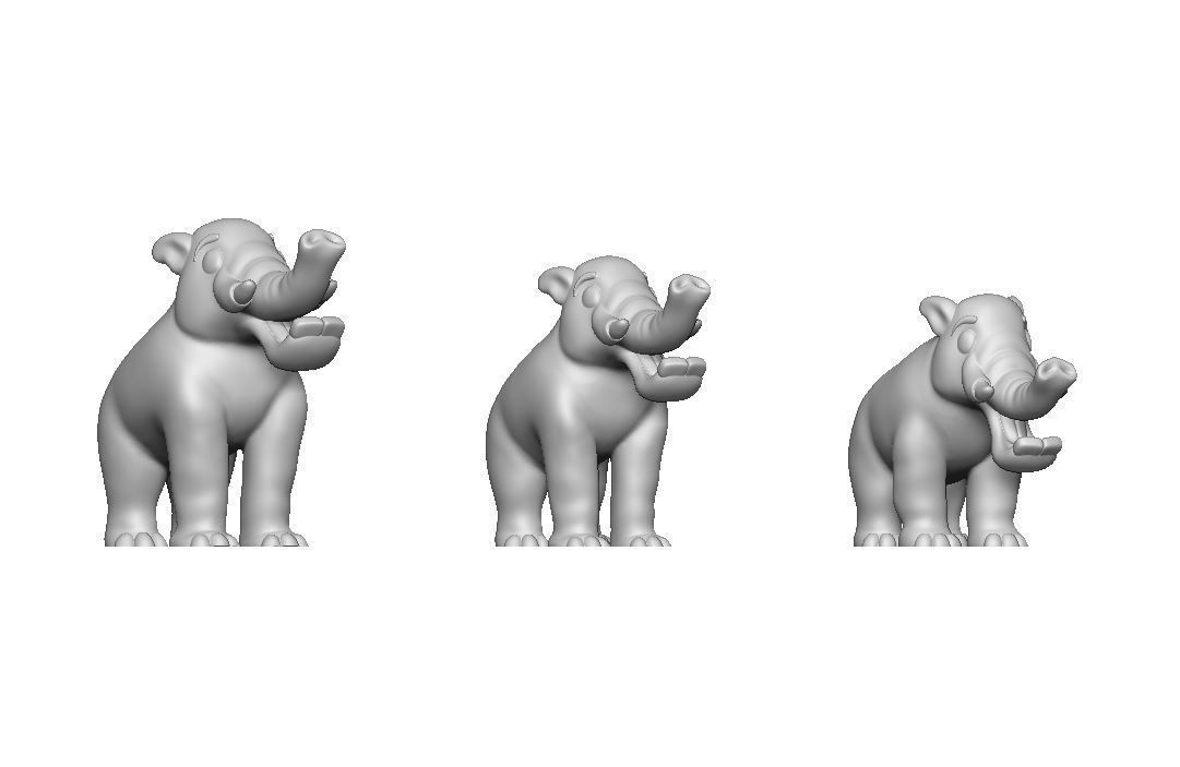 Platybelodon Toy 3D print model_16