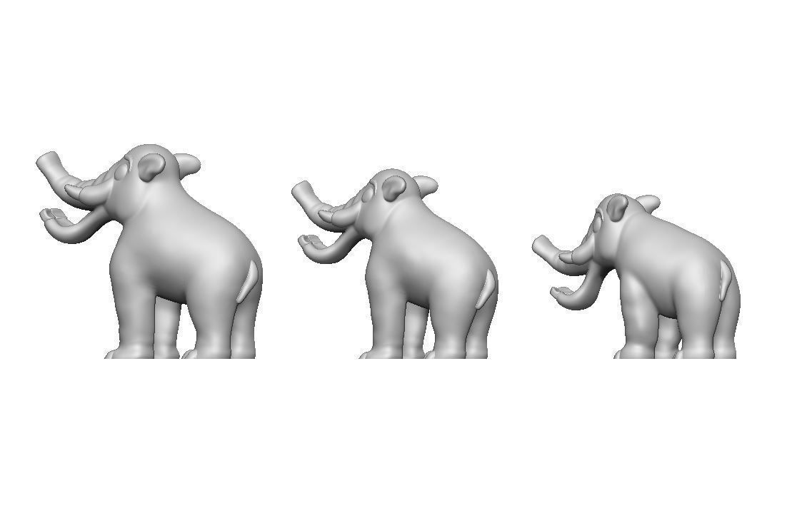Platybelodon Toy 3D print model_10