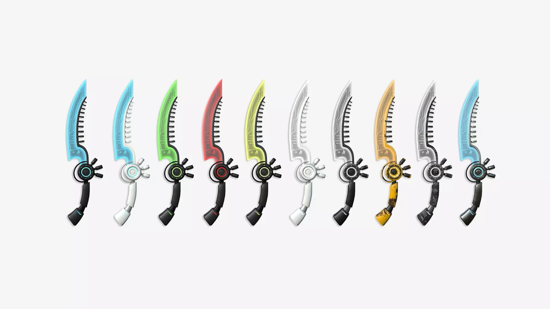 10 SciFi Daggers A Collection - Sci Fi Weapon Design _0