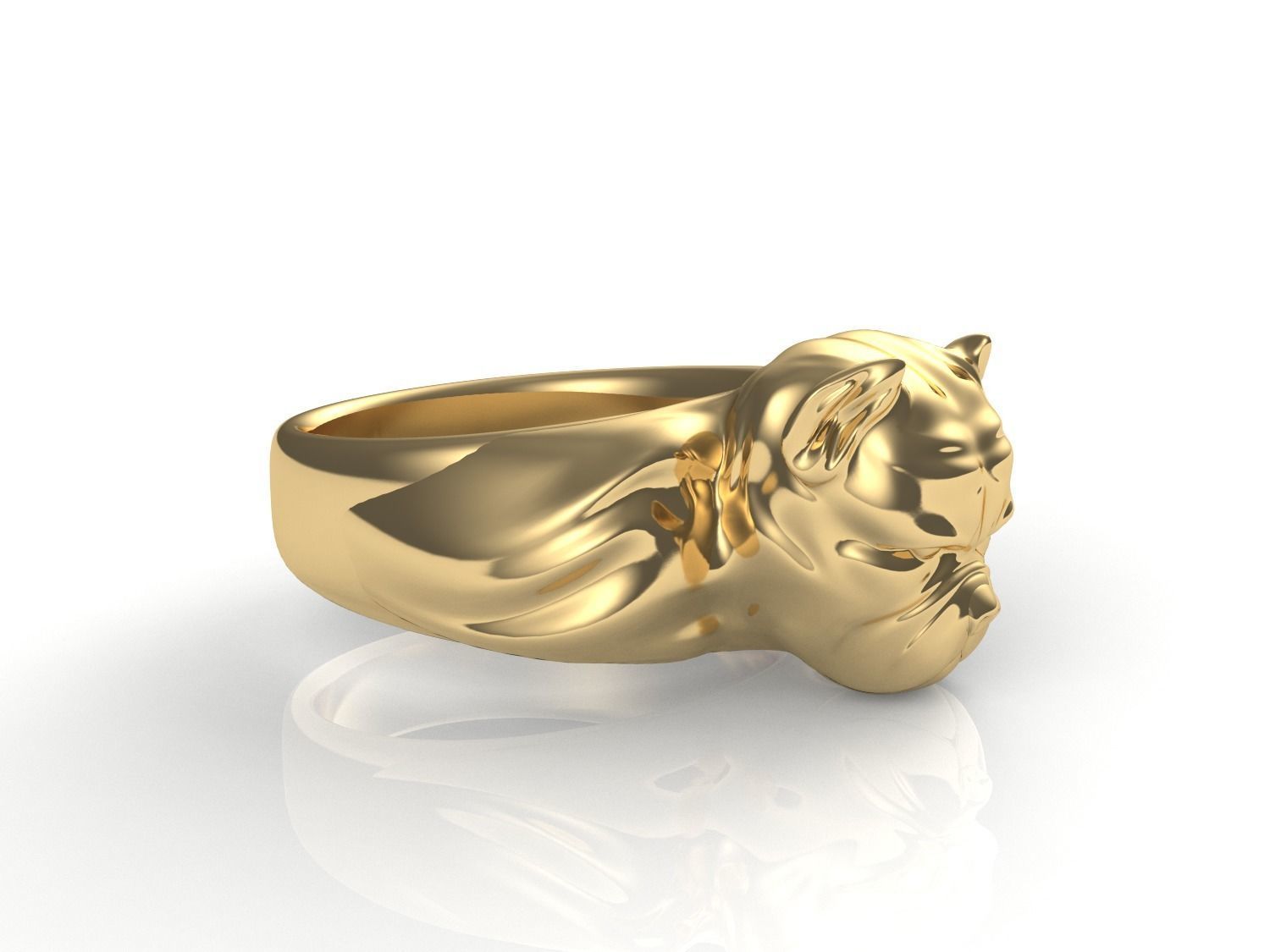 Pitbull Ring 3D print model_2