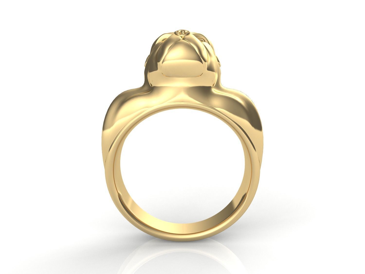 Pitbull Ring 3D print model_3
