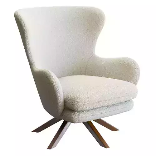 Crate and Barrel Powell Fabric Armchair 3D model