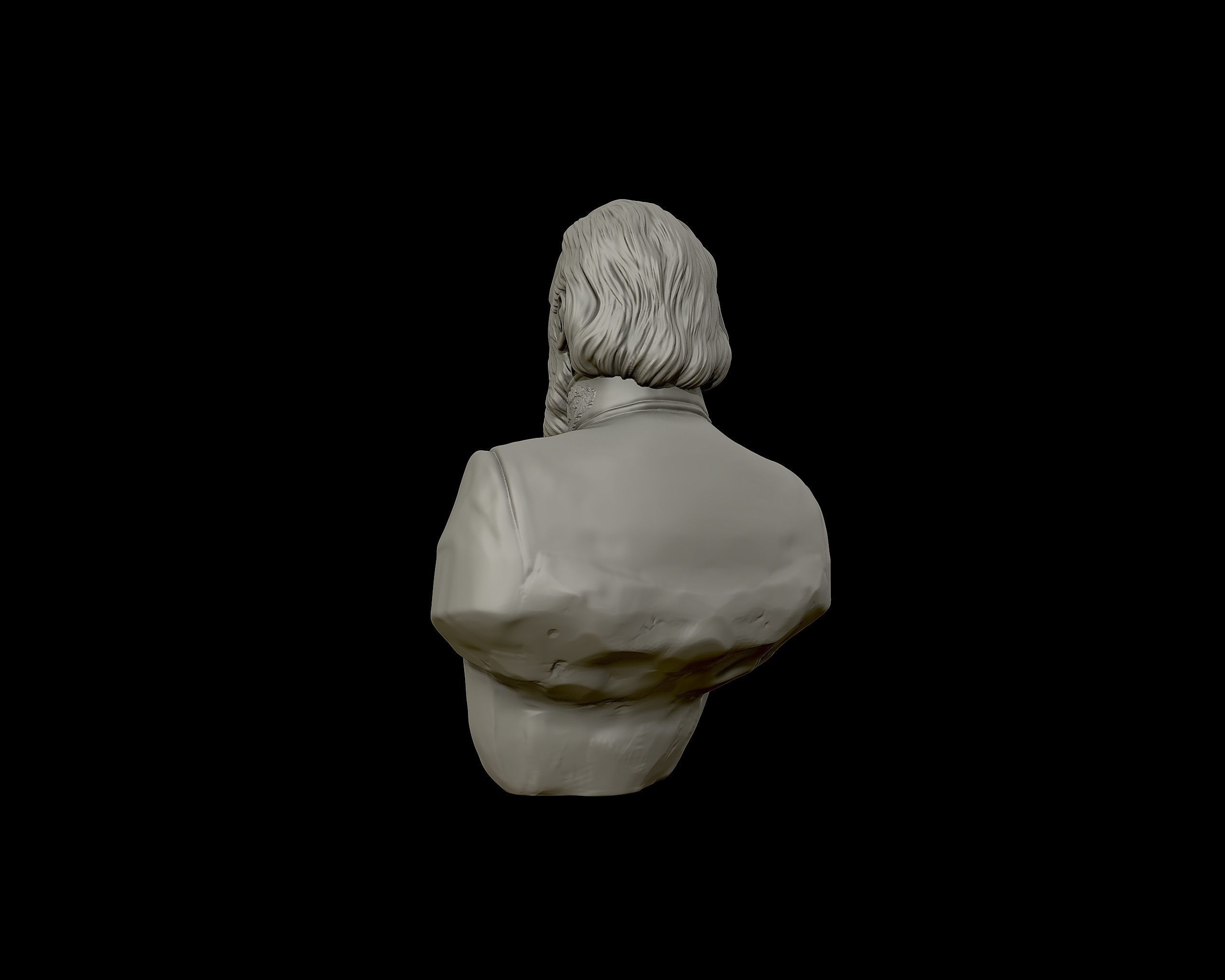 General James Longstreet bust sculpture 3D print model_20