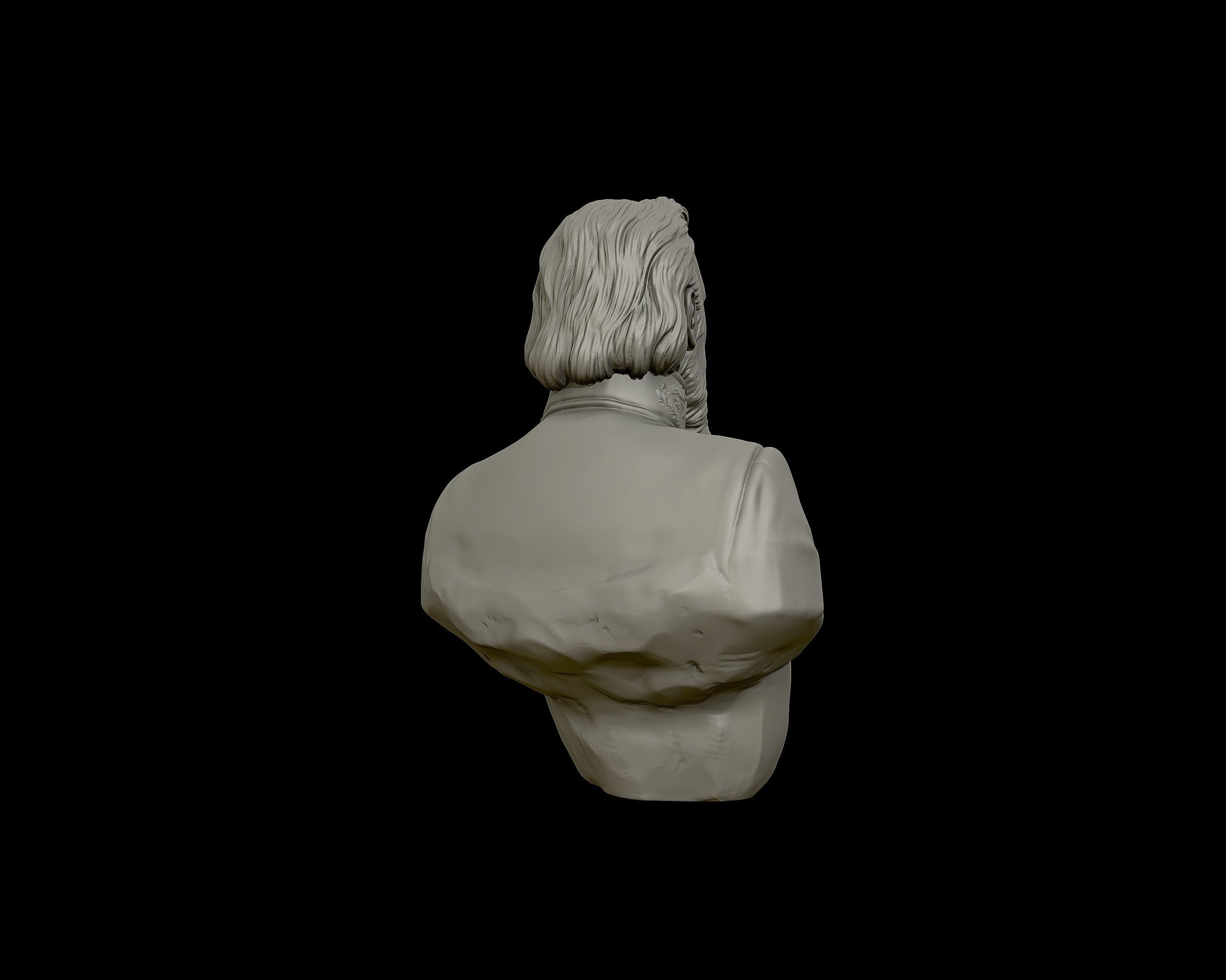 General James Longstreet bust sculpture 3D print model_22
