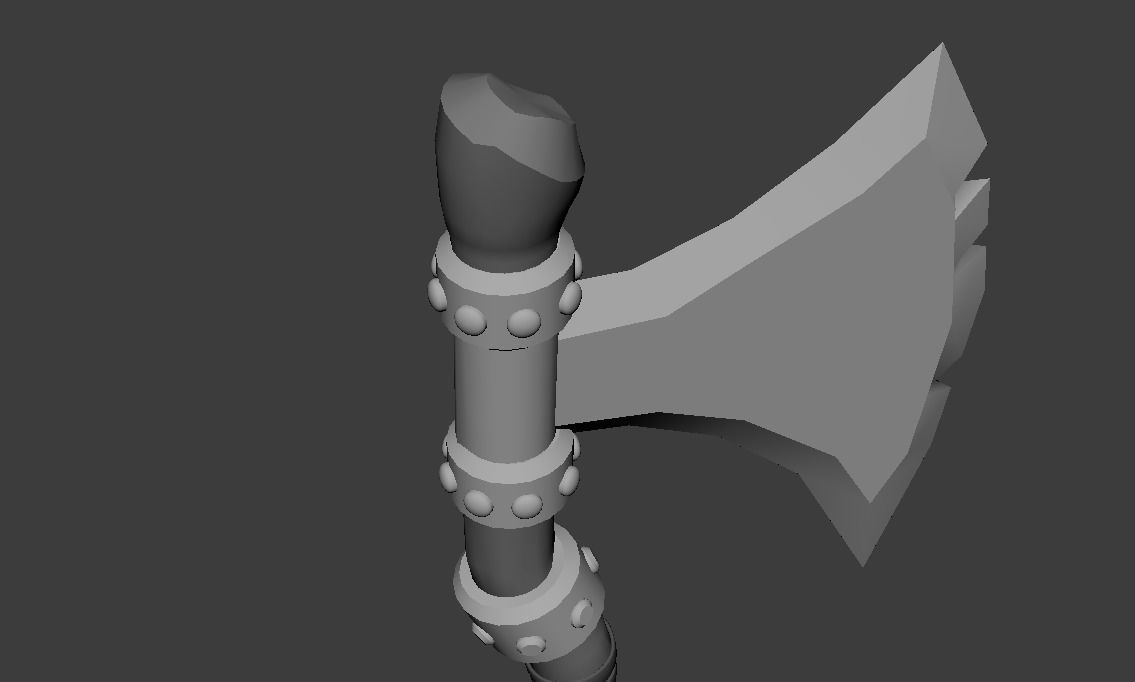 AXE Game Asset low poly 3D model  Low-poly 3D model_21