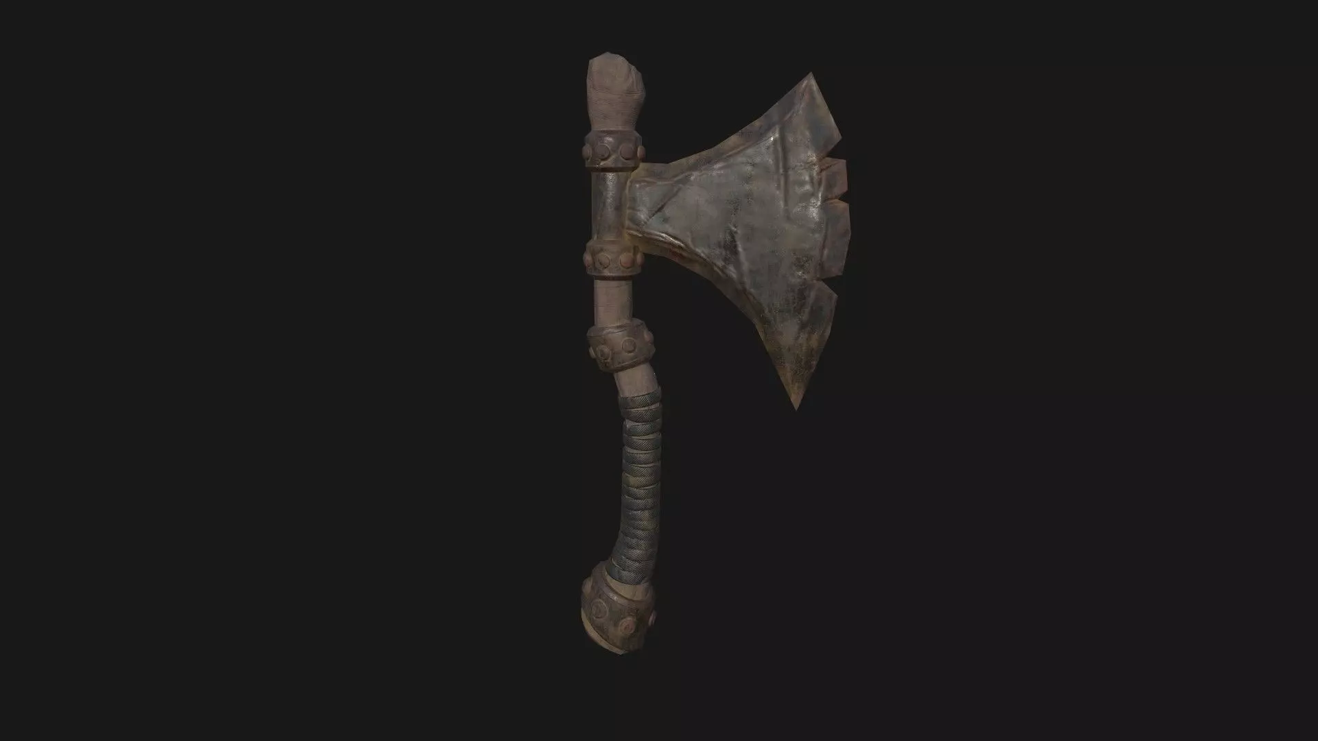 AXE Game Asset low poly 3D model  Low-poly 3D model_0