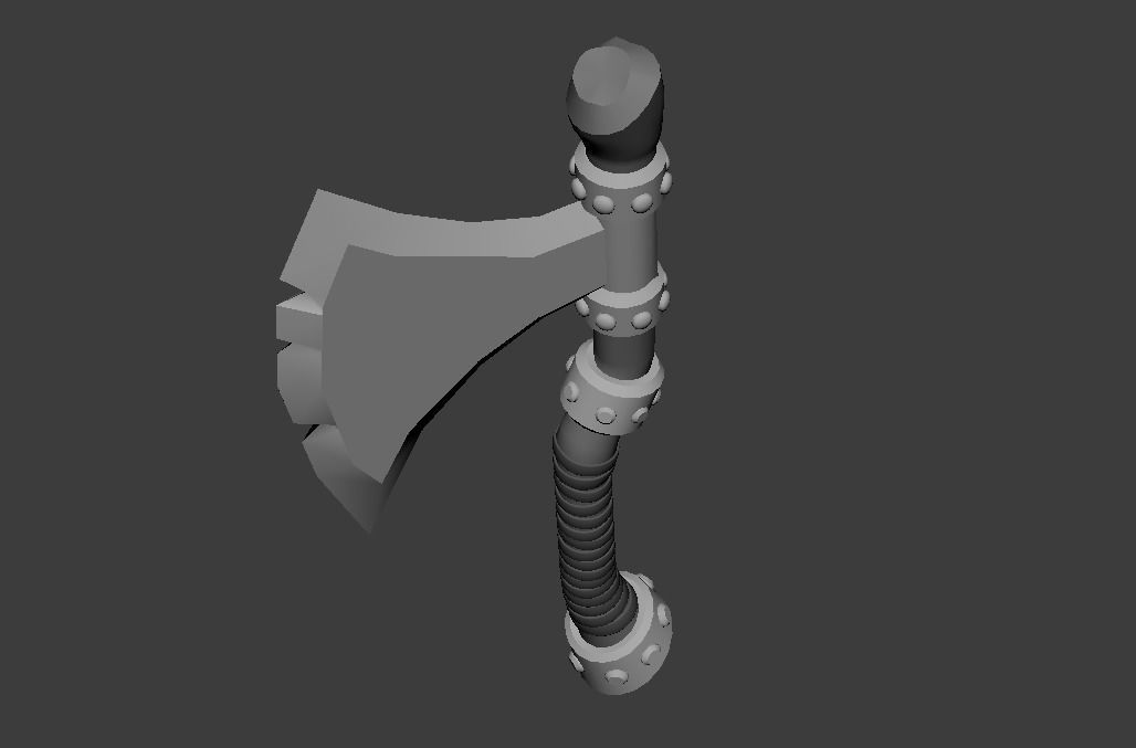 AXE Game Asset low poly 3D model  Low-poly 3D model_24