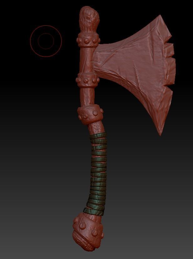 AXE Game Asset low poly 3D model  Low-poly 3D model_17