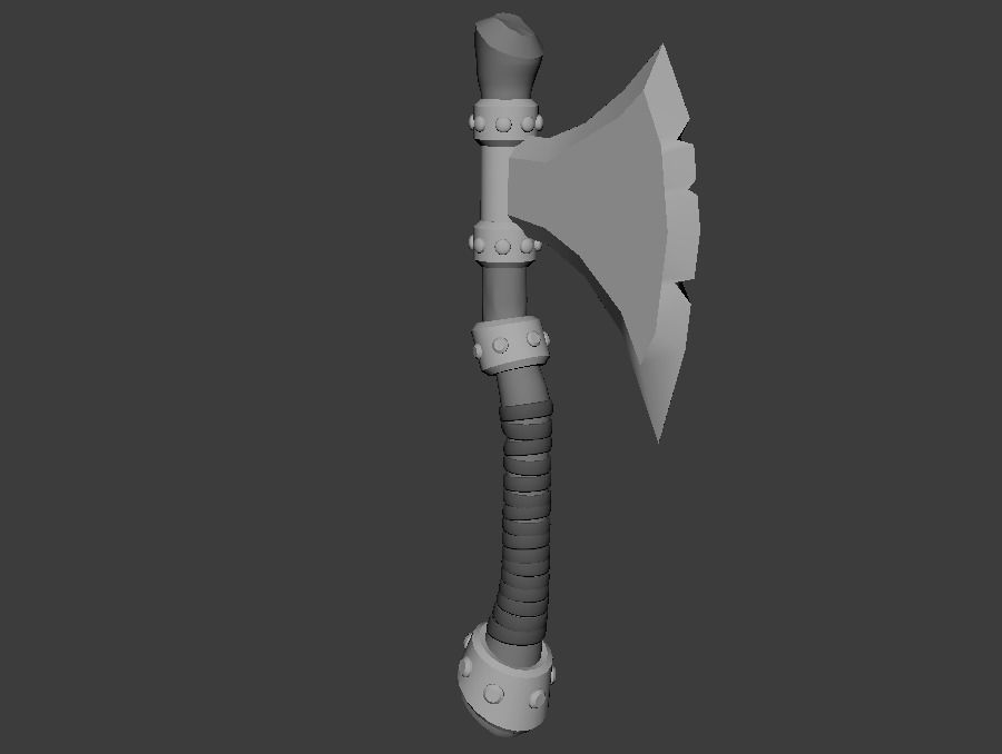 AXE Game Asset low poly 3D model  Low-poly 3D model_19