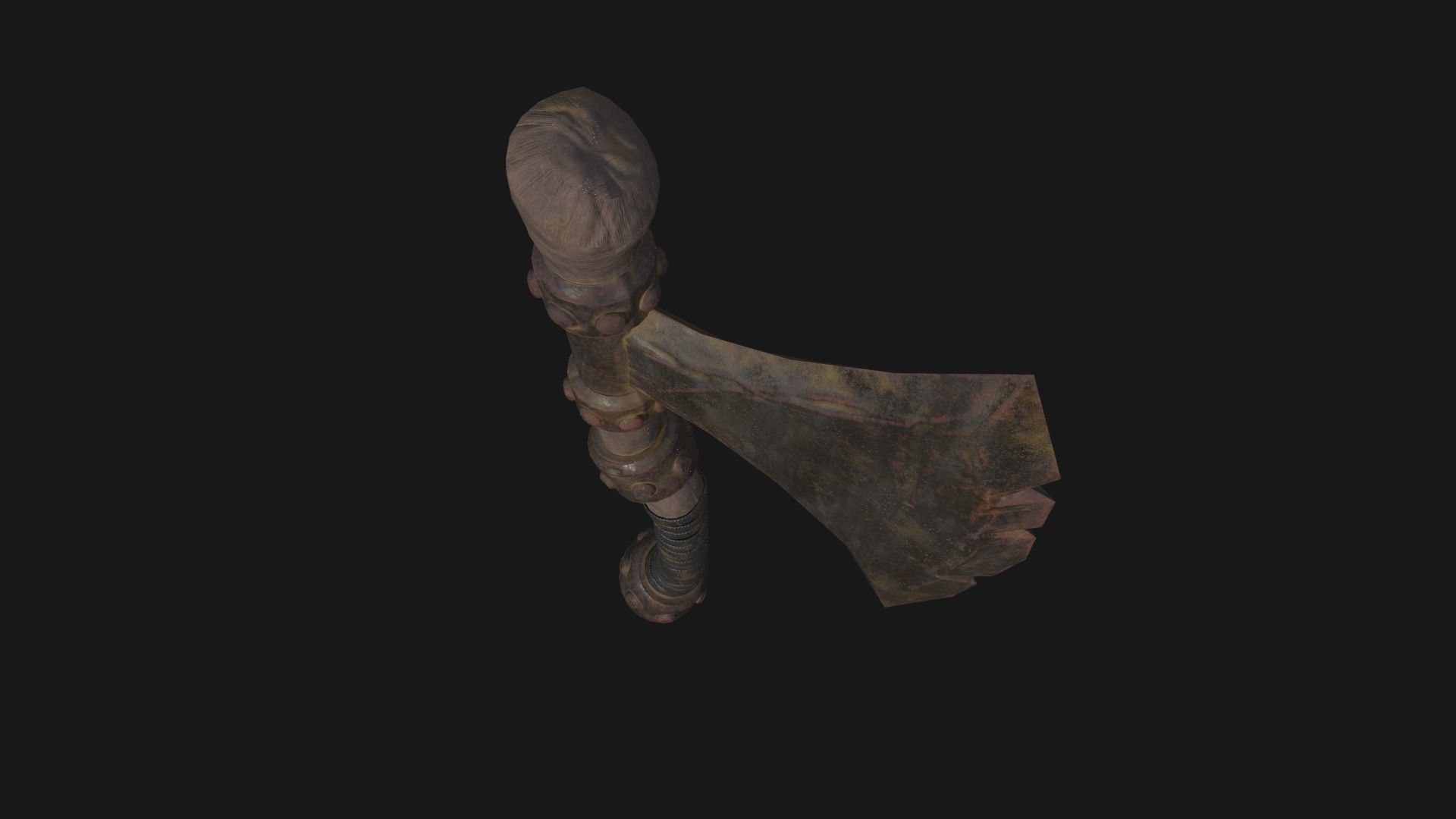 AXE Game Asset low poly 3D model  Low-poly 3D model_2