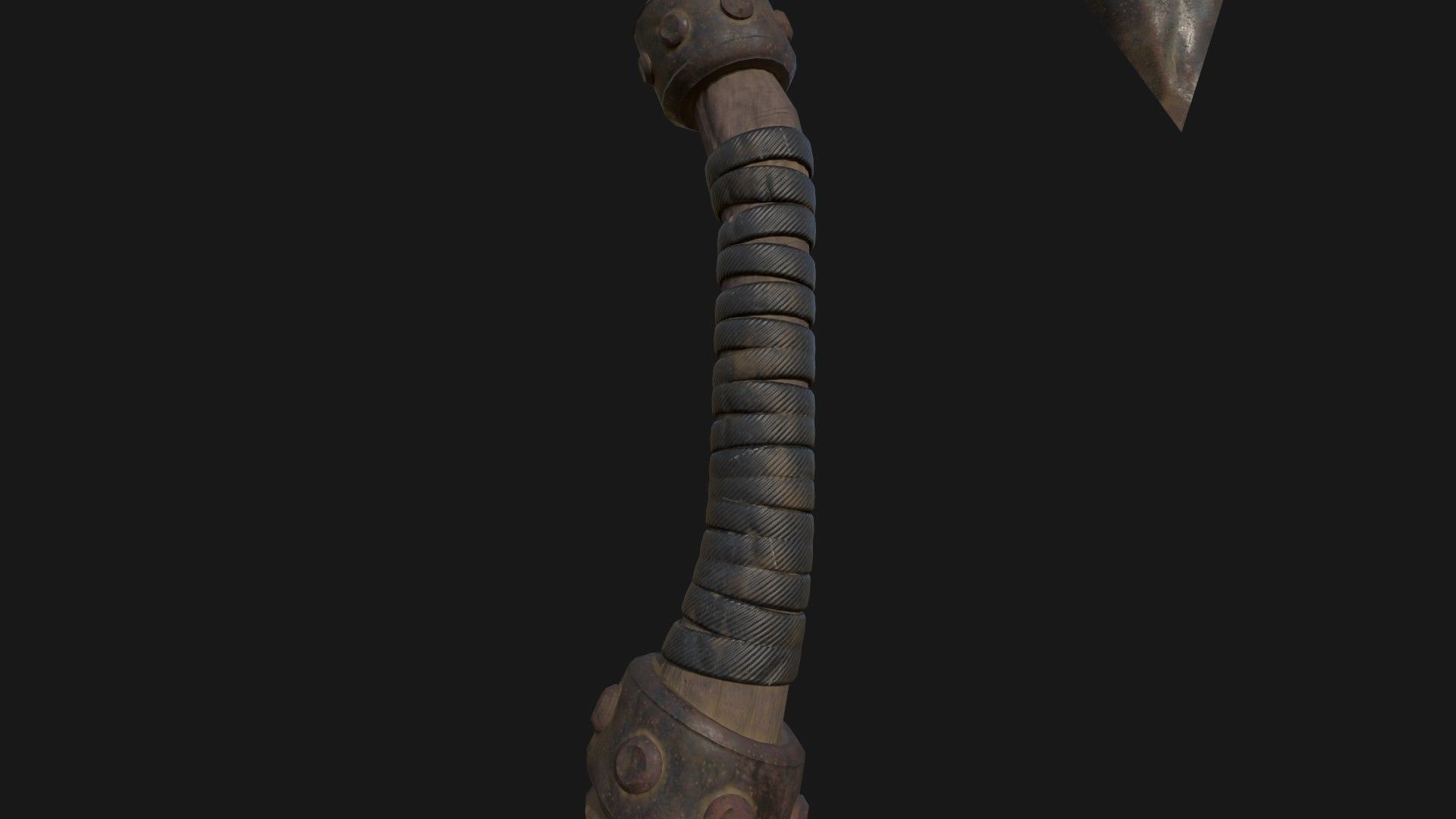 AXE Game Asset low poly 3D model  Low-poly 3D model_8