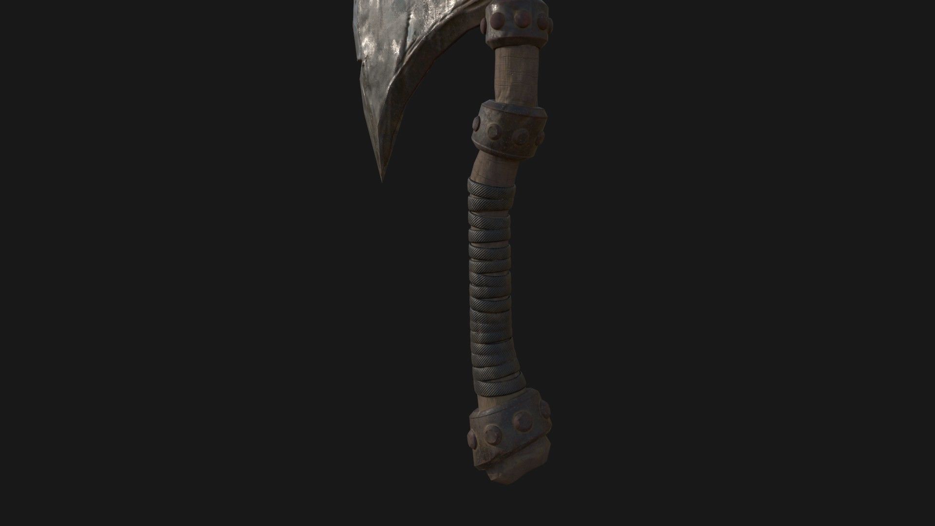 AXE Game Asset low poly 3D model  Low-poly 3D model_7