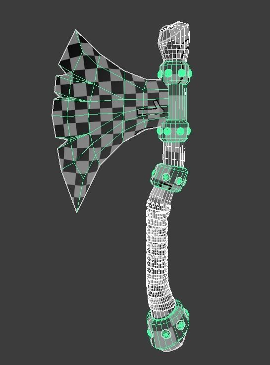 AXE Game Asset low poly 3D model  Low-poly 3D model_30