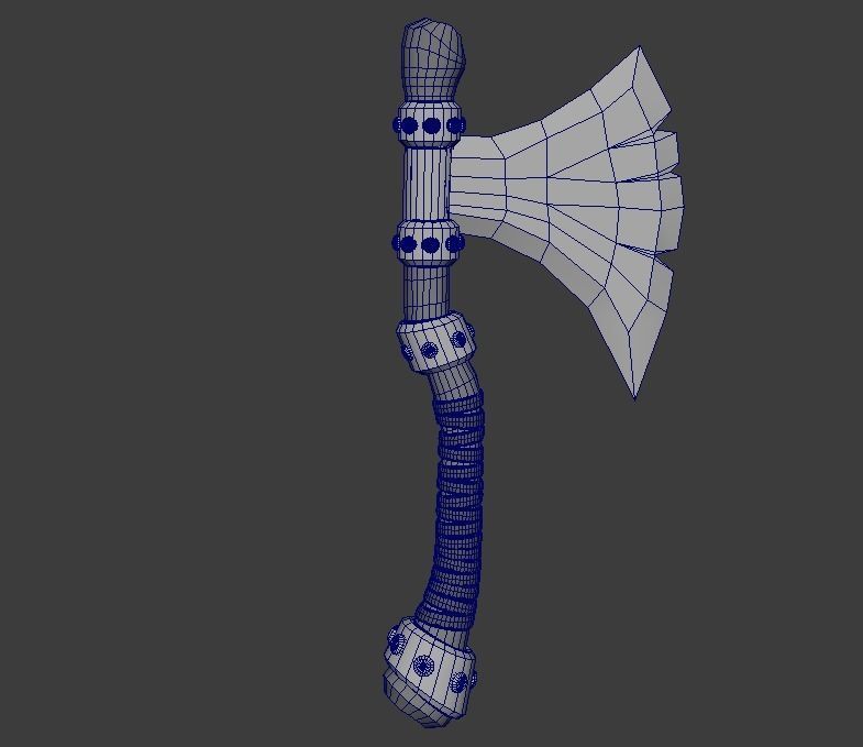 AXE Game Asset low poly 3D model  Low-poly 3D model_25