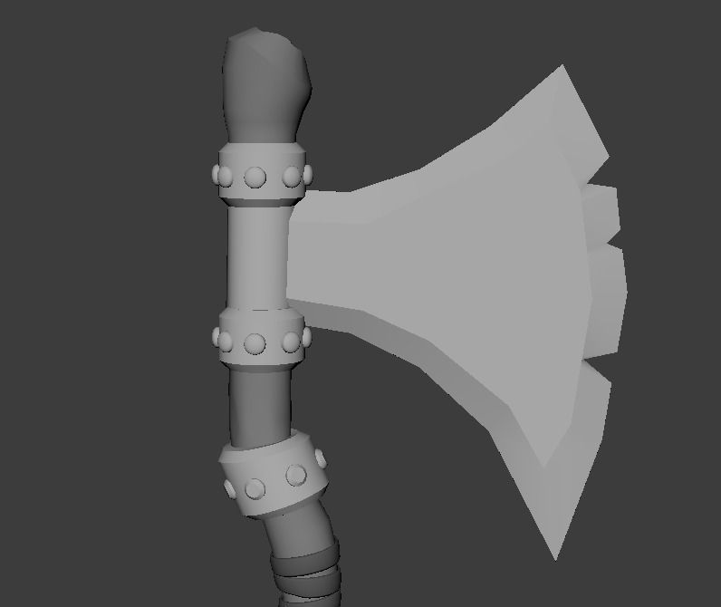AXE Game Asset low poly 3D model  Low-poly 3D model_20