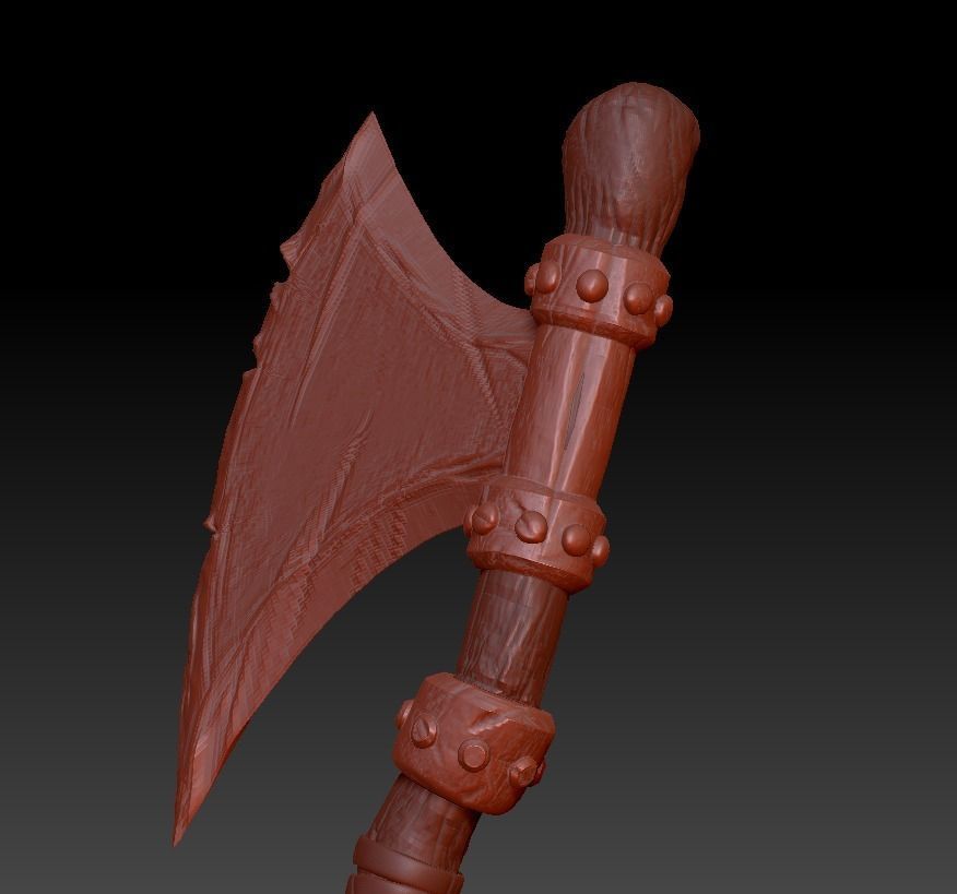 AXE Game Asset low poly 3D model  Low-poly 3D model_13
